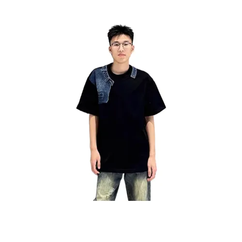 COMOWA Черная унисекс футболка