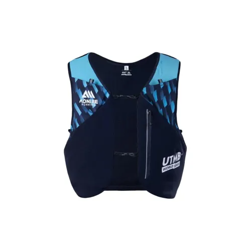 AONIJIE UTMB Коллаборация 8L Беговая Сумка На открытом воздухе Сумка Полиамид Синий Унисекс