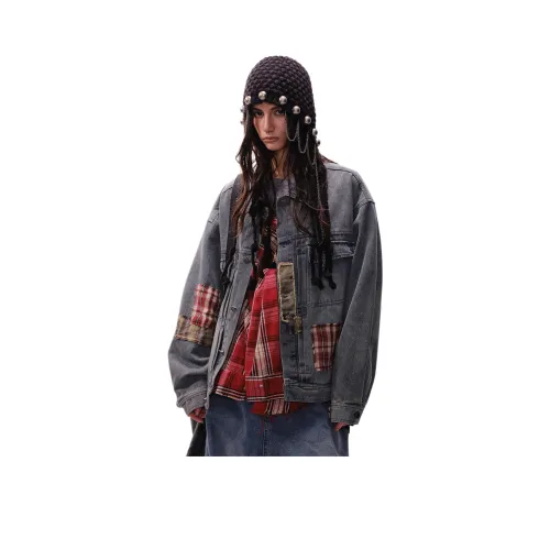 CUWU Куртки Пальто Унисекс Ржаво-синий