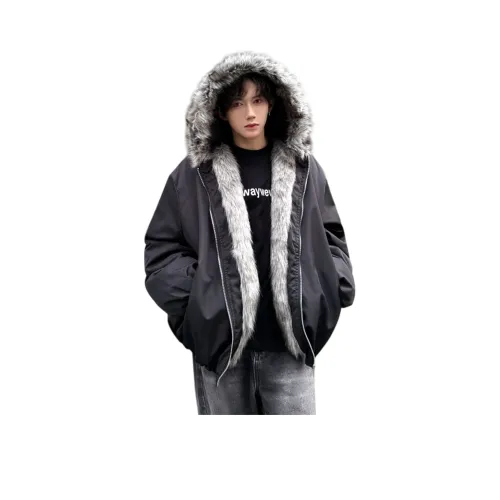 NOAHGIGI Хлопковый пуховик унисекс черного цвета