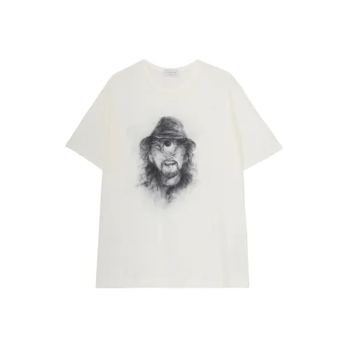 Yohji Yamamoto Экрю Мужская T-рубашка