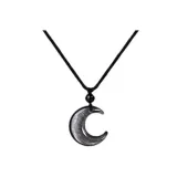 Прохладный Лунный Луна Ожерелье Черный