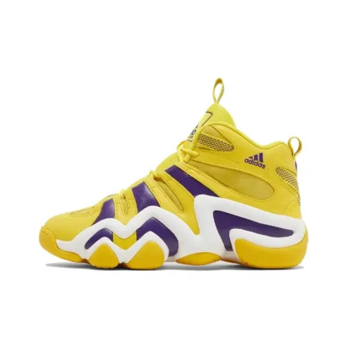 Adidas Crazy 8 Устойчивые к истиранию MID Баскетбольные кроссовки Мужские Желтые