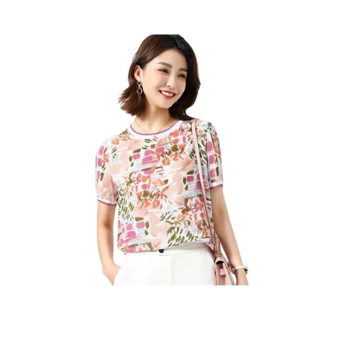 JINJU Фиолетовые Женские Футболки