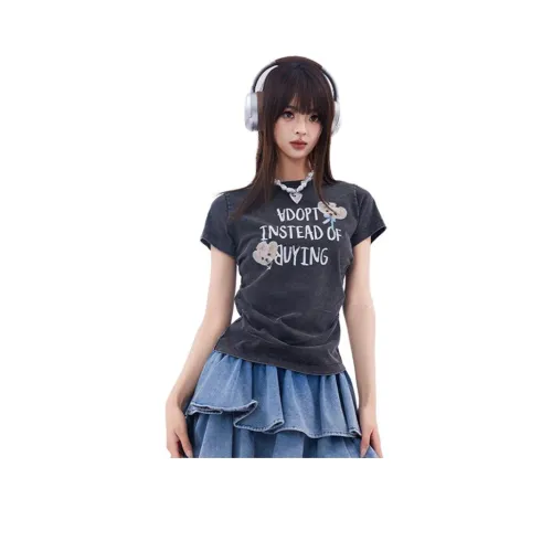 LALABOBO Черные Женские Футболки