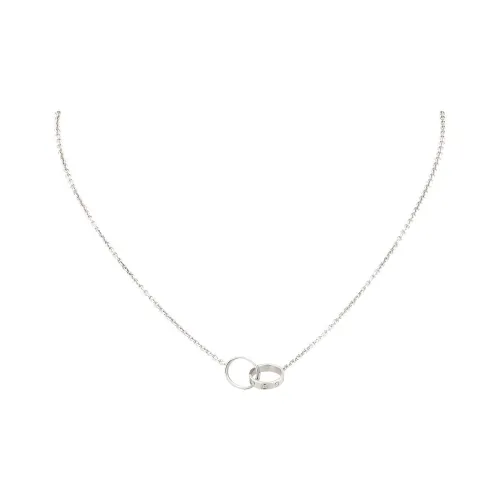 Cartier Колье LOVE Белое Золото