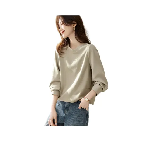 Mo Han Yi Mei Толстовка Женская Светло-Зеленый Горошек