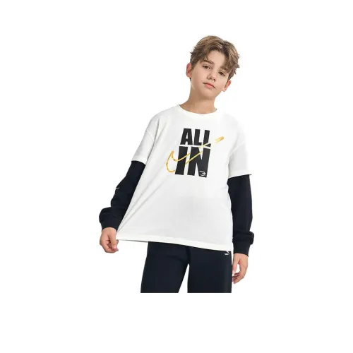 nike T-рубашка хлопковая конфетного цвета для детей