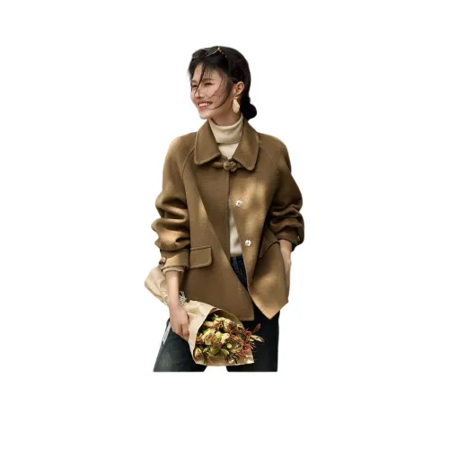 XWI Бархат Feel Пальто Женские Cool CAMEL