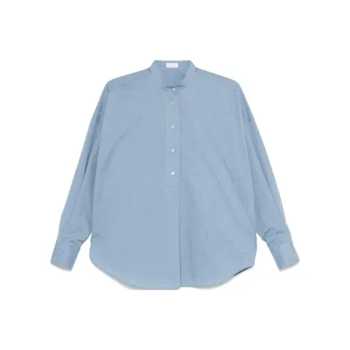 BRUNELLO CUCINELLI SS25 Рубашка Женская Небесно-голубая