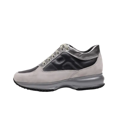 HOGAN Interactive Version Низкий Топ Повседневная Обувь Женская Серый