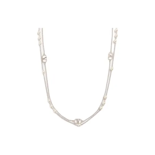 Valentino Металлические ожерелья Мужской Кремовый