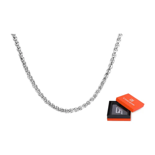 Cooraree Титановая сталь Ожерелье Серебряное Унисекс