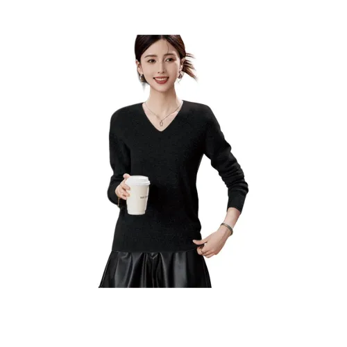 H YXIANG Кашемир Свитер Женские