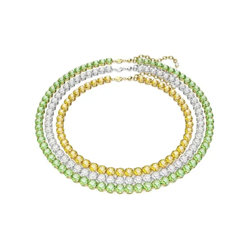 Swarovski Matrix Tennis Кристалл Metal Necklaces Женские Многоцветный