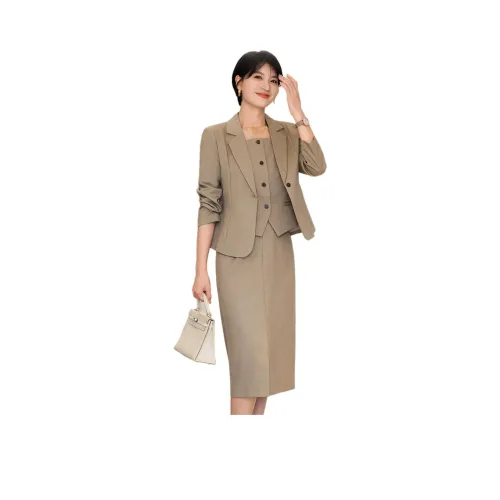 ONE SHALLOW Бизнес-костюм женский цвет чайный коричневый