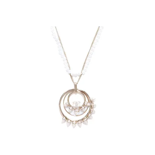 CHANEL COCO Золото с покрытием Ожерелья Женское Серебро