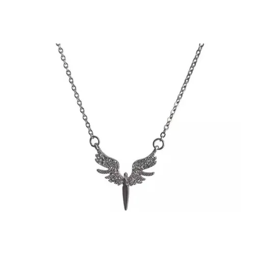 ZWU Титановая сталь Рифленая и Сияющая Роскошь Ожерелье Аксессуары Ожерелье Унисекс