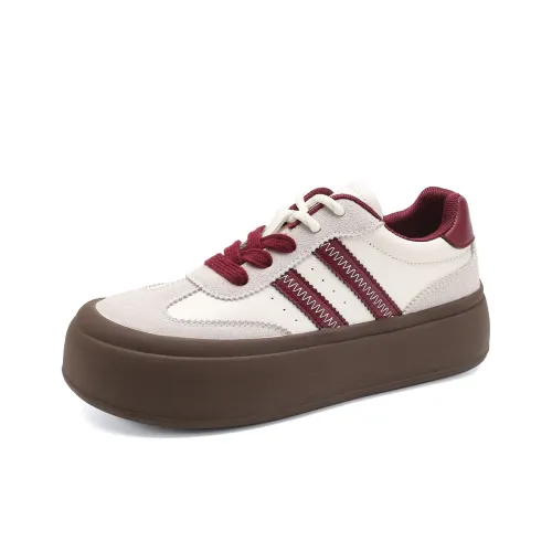 FOXER x MARINO ORLANDI Высота Увеличивающие Устойчивые к Износу Низкие Кроссовки для Скейтбординга Женские