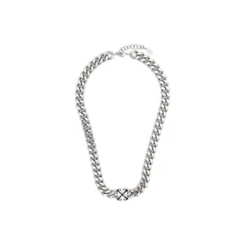 Off Белый Brass Necklaces Мужской