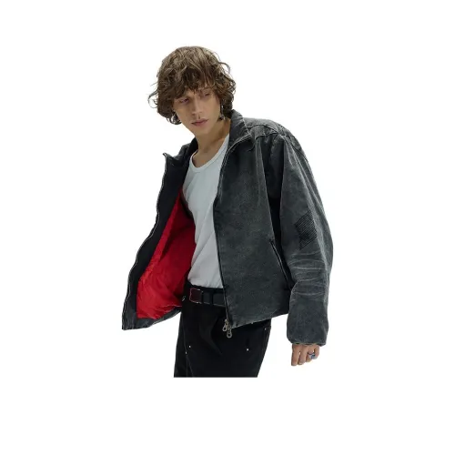 WHISTLEHUNTER Куртки Пальто Унисекс Выстиранный Черный