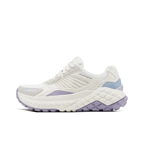 Skechers Низкий Топ Тапочки Женские Белые Фиолетовые