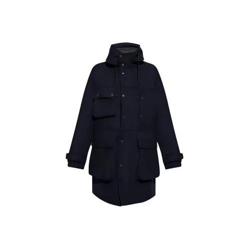DRIES VAN NOTEN Пальто Мужское Темно-синий