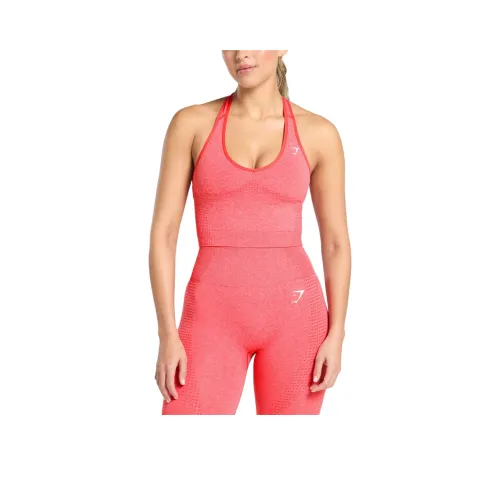 GYMSHARK Топ для йоги Женские Кораллово-красный