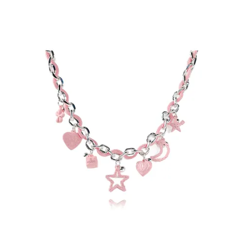 ZWU Плетеная веревка Сплав Ожерелье Женское