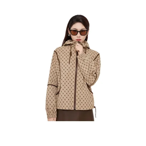 ELANIE RIESE Cropped Jacket Женская Хаки