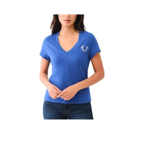 TRUE RELIGION T Рубашка Женская Синяя