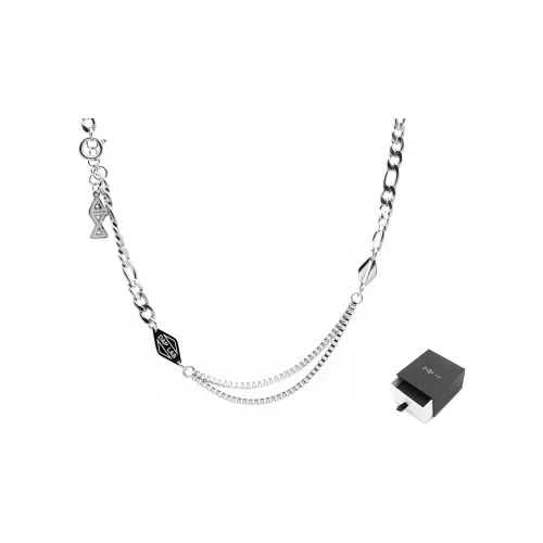 DAP Титановая сталь Ожерелье Серебряное Унисекс