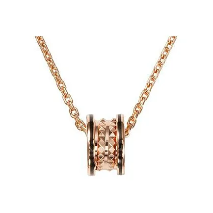 BVLGARI B.Zero1 Series 18К Розовое золото Ожерелье Унисекс