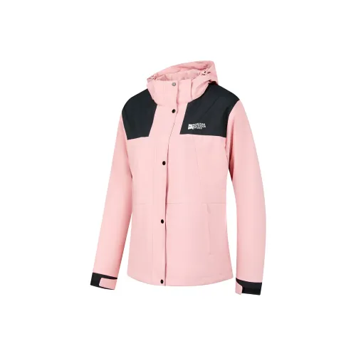 QIAODAN Свет Сиреневый/Черный Женские Тренч