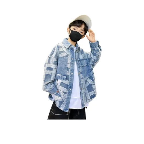 TONGGENI Деним Куртка Синяя Подростки