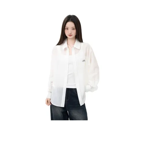 BAIDAIFEI Белые Женские Рубашки