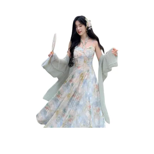 YINLEI Синие Женские Слиплатья