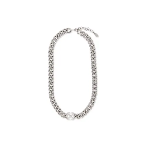 Off Белый Metal Necklaces Мужской
