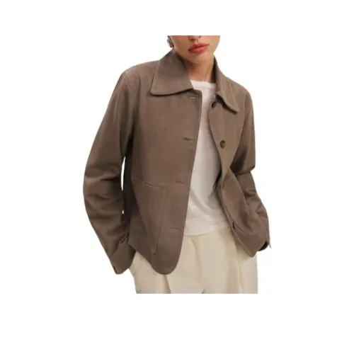 REFORMATION Veda Nell Suede Jacket Куртки Пальто Женские