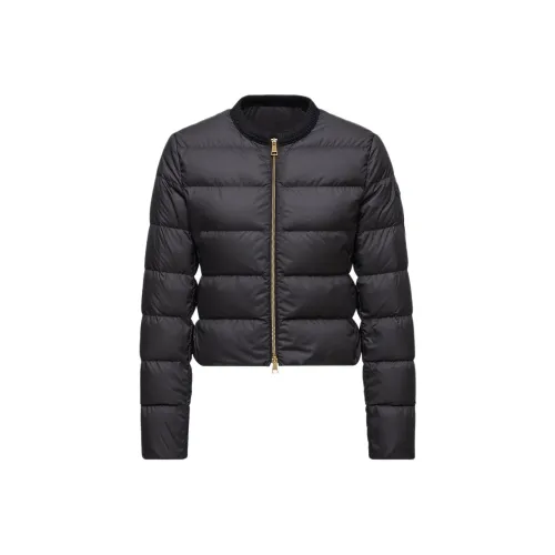 Moncler Шерсть с отделкой Короткий пуховик пуховик Женские Черный