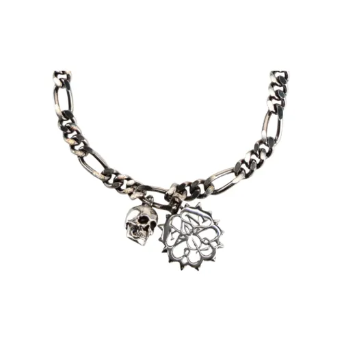 Alexander McQueen Металлические ожерелья Унисекс Серебряный