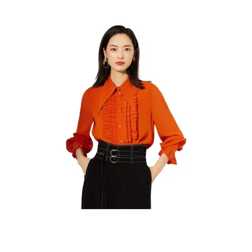 BBLLUUEE Рубашка Женские Ri MU Оранжевый