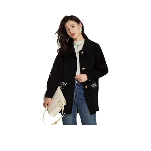 Emodues Черное Женское Пальто