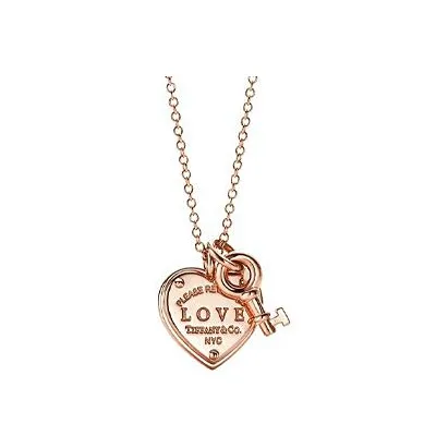 TIFFANY & CO. Коллекция Return To Tiffany Ожерелье Розово-золотое Женское