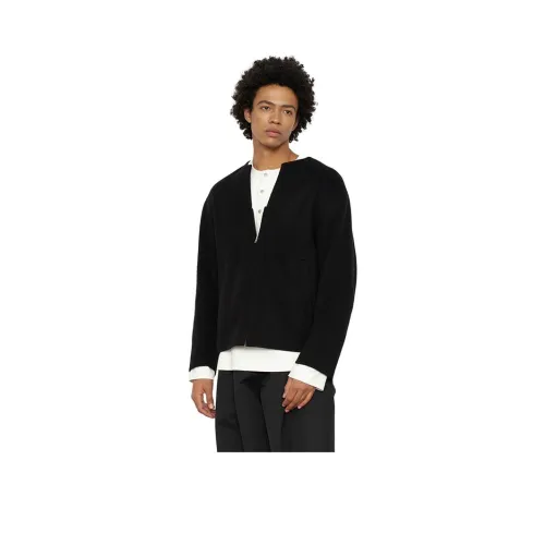 Dupu Contracted Вельвет Feel Пальто Мужской Черный