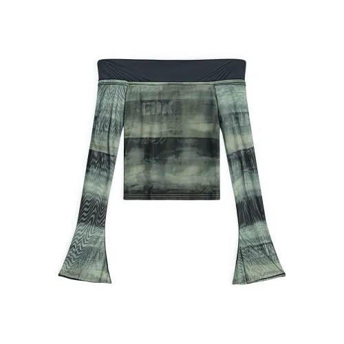 KYKW Зеленые Женские Футболки