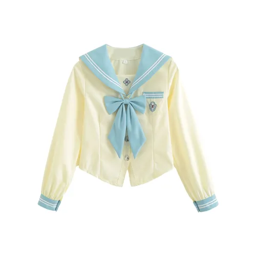 Luohua Candy Quanyan Женские, Длинный рукав, Одиночная упаковка + Галстуки-бабочки Женская униформа