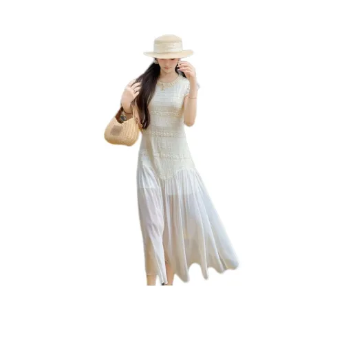 Fish Rabbits Короткий рукав платье женское