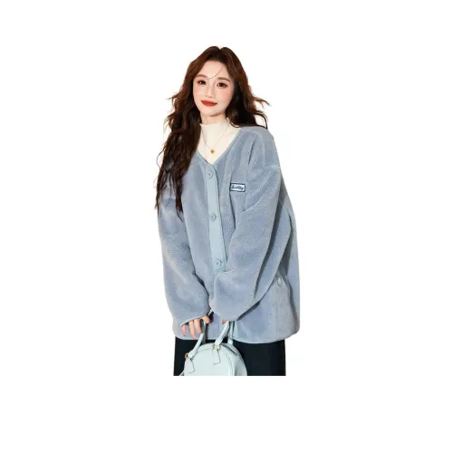 Tonlion Вельвет Feel Пальто Женское Пыльно-Синий