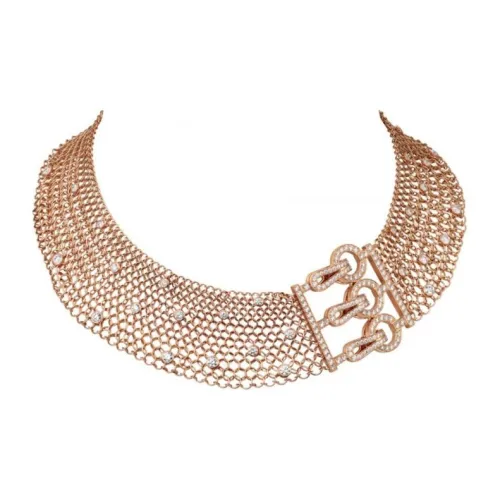 Cartier Колье Agrafe Розовое Золото, Бриллианты